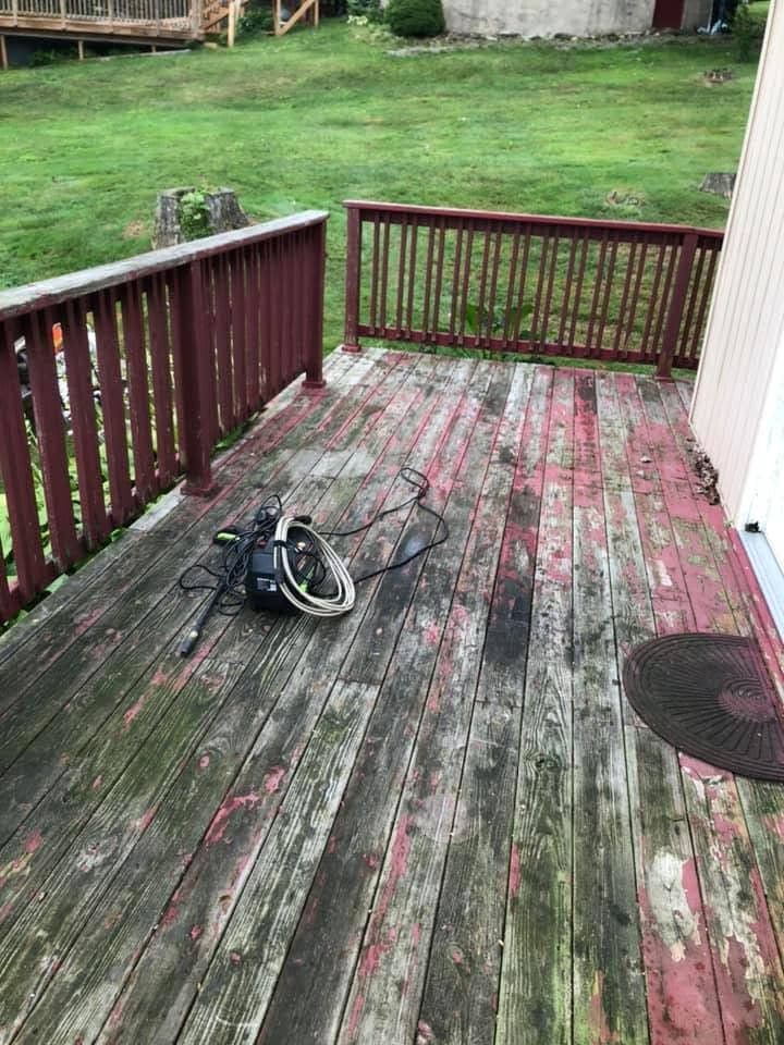 Before: Repainted deck and ramp, view 5